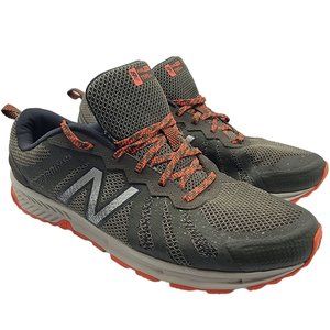 New Balance Fuel Core Mens 11 Gray Orange All Terrain Trail Hiking Shoes T590V4